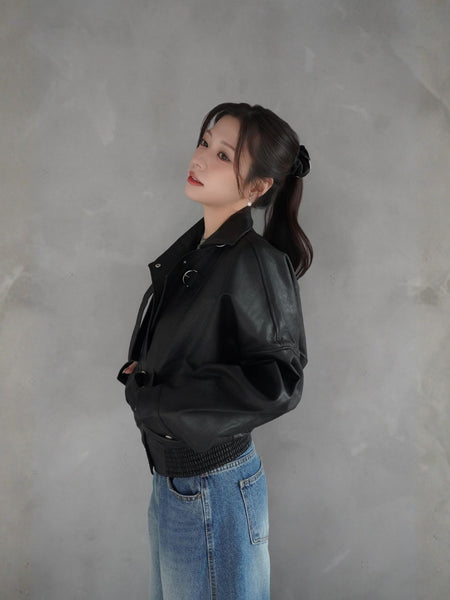Volume Leather Jacket