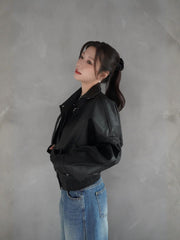Volume Leather Jacket