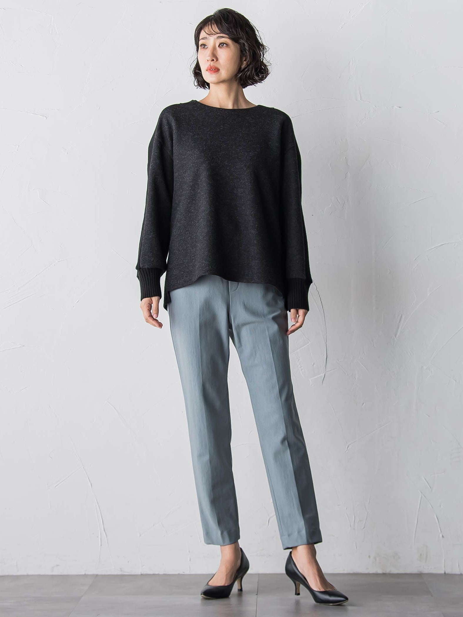 メルトンニットドッキングカットソー