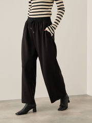 カットジョーゼットイージーワイドパンツ≪手洗い可能≫