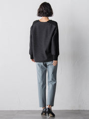 メルトンニットドッキングカットソー