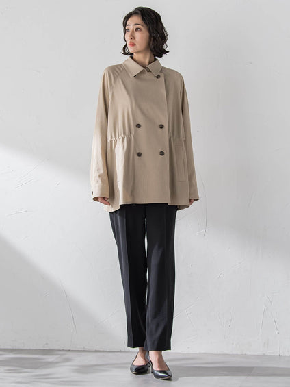 シャンブレーショートトレンチ