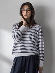 LEVITA Vネックドルマンニットプルオーバー