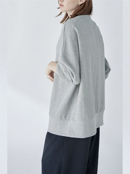 Edge neck sweater【日本製】≪手洗い可能≫