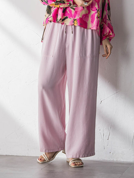 【40周年限定】カラーデニムイージーワイドパンツ