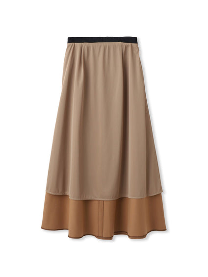 両面起毛ストレッチスカート≪洗濯機で洗える≫