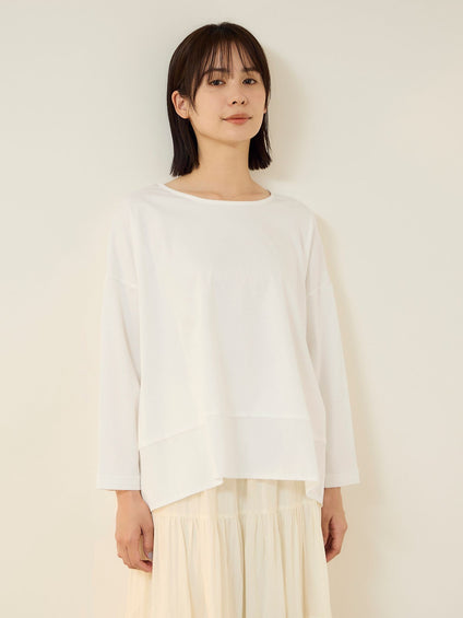 【機能するミニマル服】異素材プルオーバー