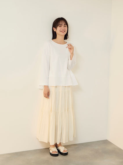 【機能するミニマル服】異素材プルオーバー