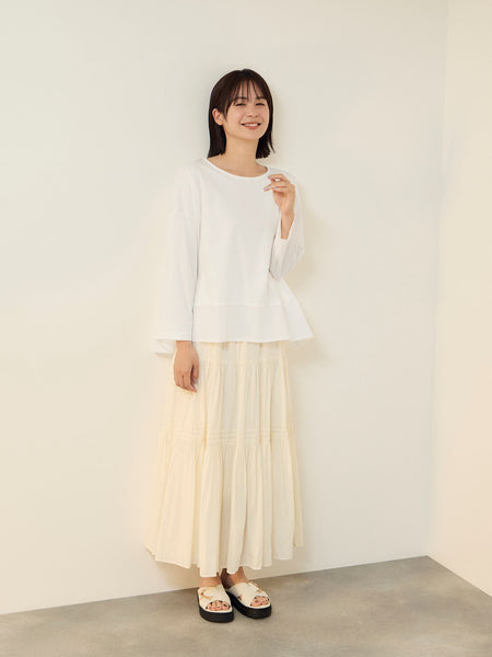 【機能するミニマル服】異素材プルオーバー
