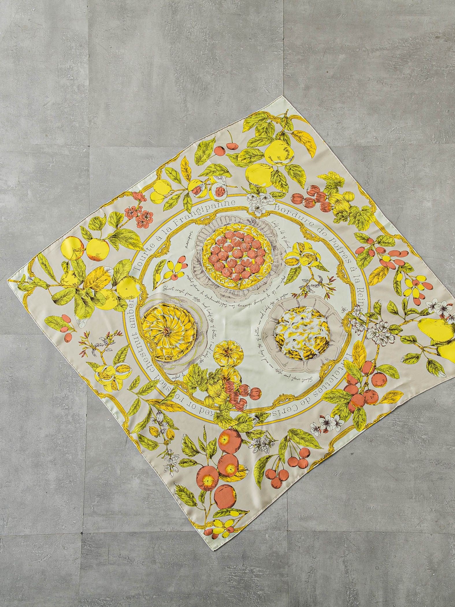 【WEB限定】【manipuri】＜シルクスカーフ88＞アンティークレシピ