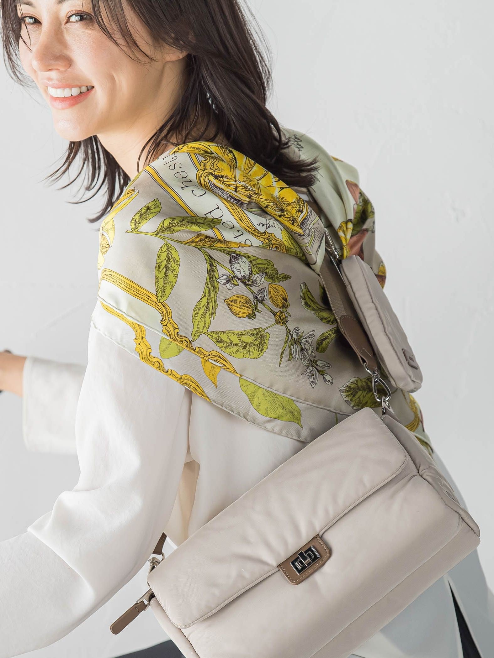 【WEB限定】【manipuri】＜シルクスカーフ88＞アンティークレシピ