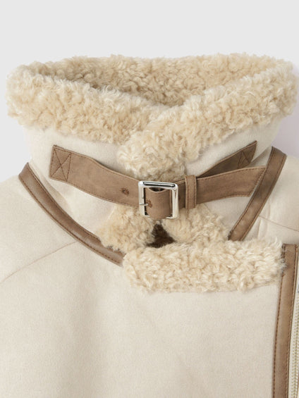 フェイクムートンボアブルゾン