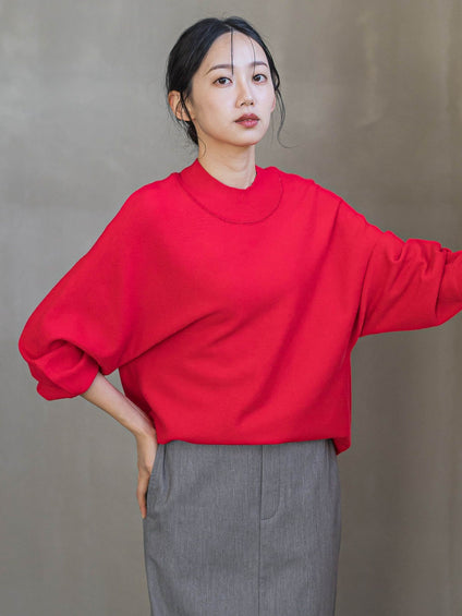 ウォッシャブルバナナスリーブニット≪手洗い可能≫