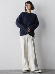 【WEB限定/新色追加】”まるで毛布”とろける裏起毛ワイドパンツ