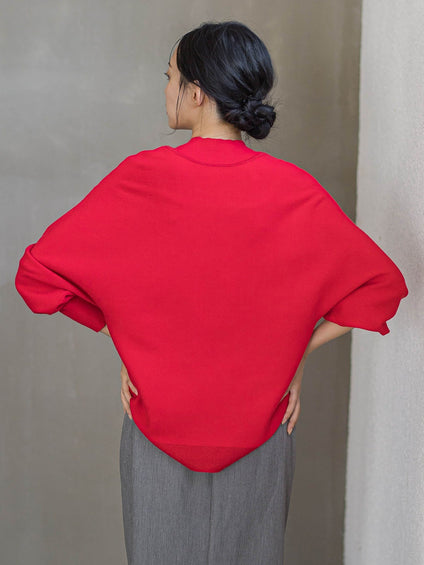 ウォッシャブルバナナスリーブニット≪手洗い可能≫