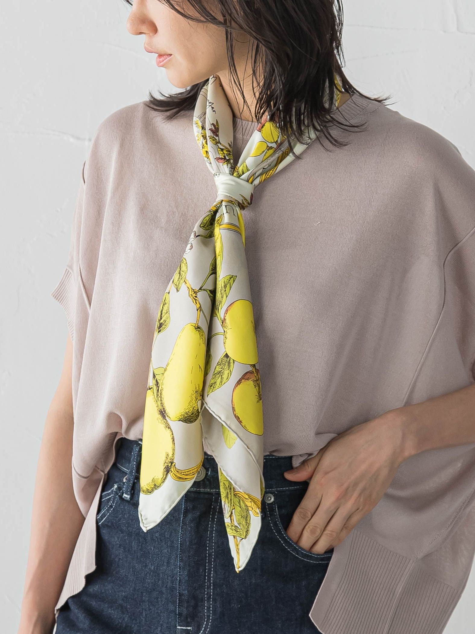 【WEB限定】【manipuri】＜シルクスカーフ88＞アンティークレシピ