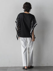 ドットスカーフ切り替えカットソー