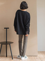 【WEB限定/大きいサイズ/新色追加】”楽暖”裏起毛ハイテンションパンツ≪洗濯機で洗える≫