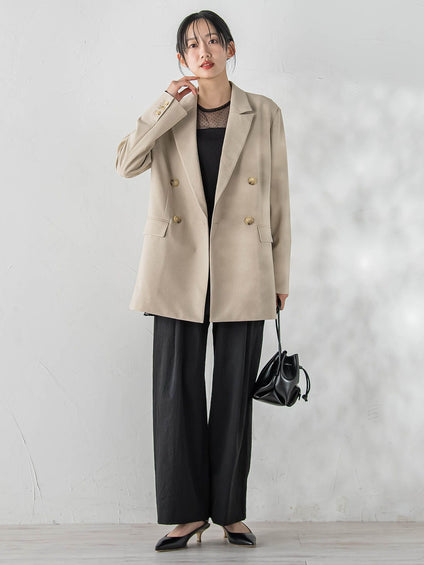 チュールドットチュニックプルオーバー≪洗濯機で洗える≫