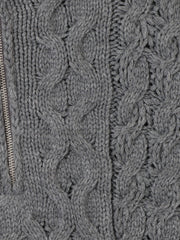 バルキーケーブルハーフジップニット≪手洗い可能≫