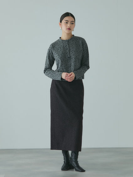 ソフトニットメルトンIラインスカート≪手洗い可能≫