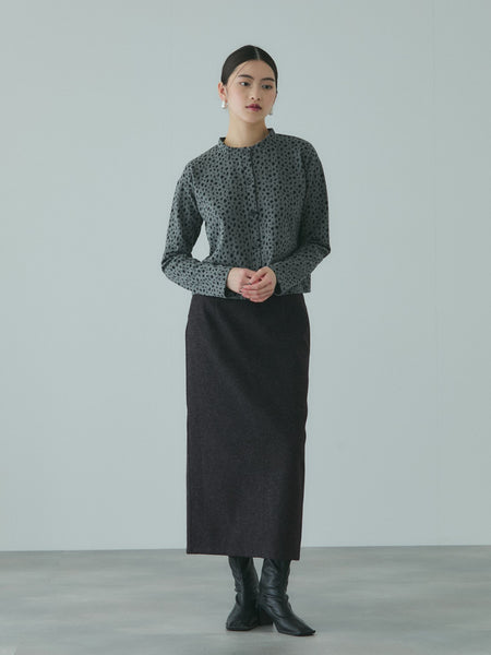 ソフトニットメルトンIラインスカート≪手洗い可能≫