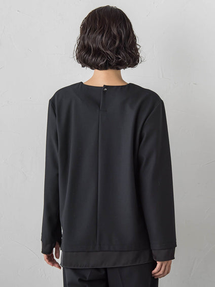 ピクシエスタVネックブラウス≪洗濯機で洗える≫