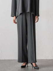 ハイストレッチカルゼワイドパンツ