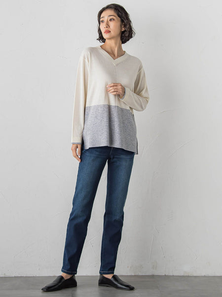 【WEB限定/大きいサイズ】”あたたか美脚”裏起毛デニム