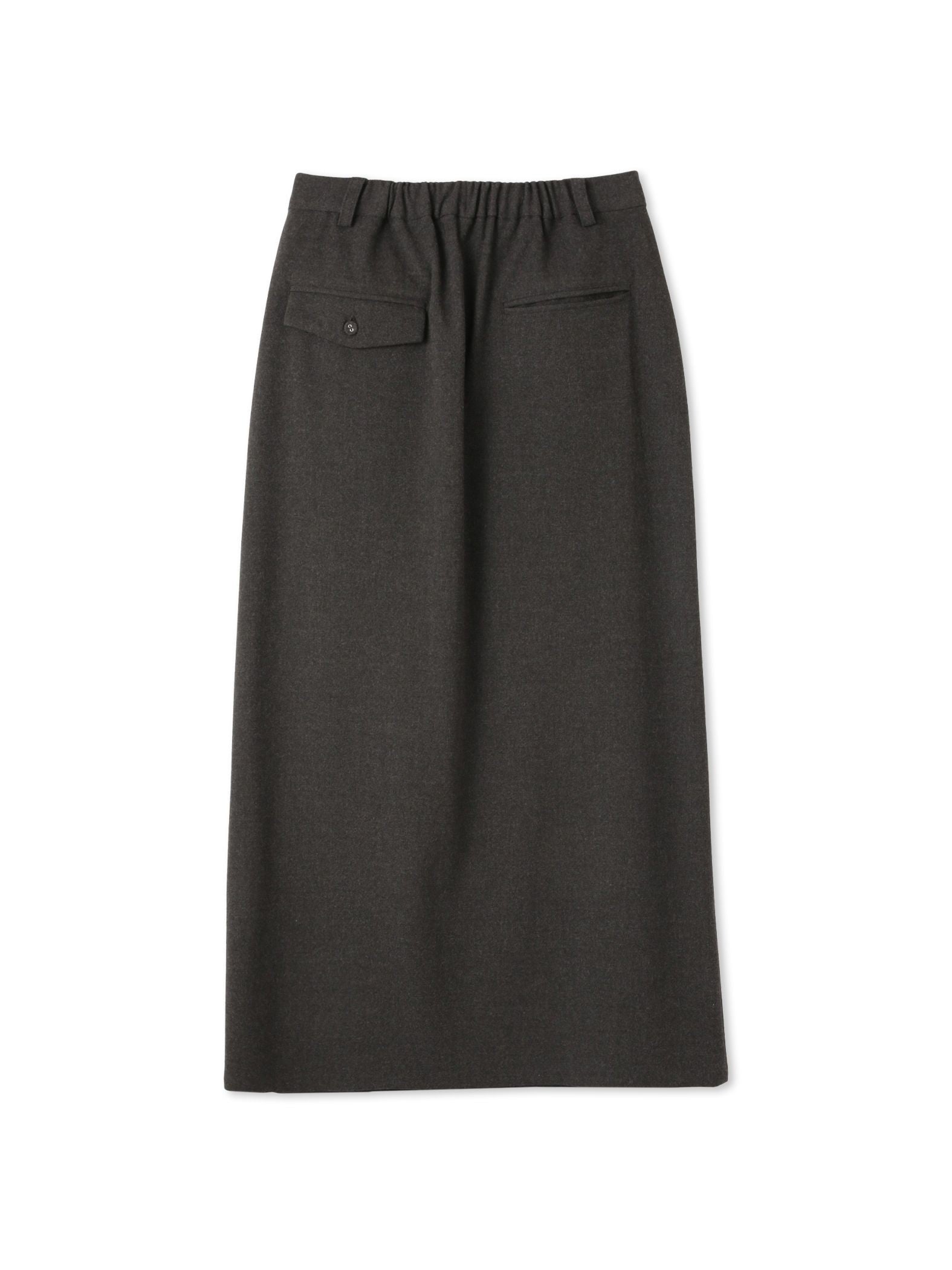 ウールライクストレッチIラインスカート≪手洗い可能≫