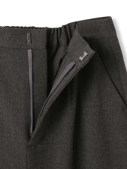 ウールライクストレッチIラインスカート≪手洗い可能≫