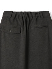 ウールライクストレッチIラインスカート≪手洗い可能≫