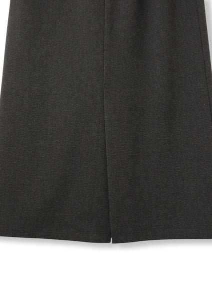 ウールライクストレッチIラインスカート≪手洗い可能≫