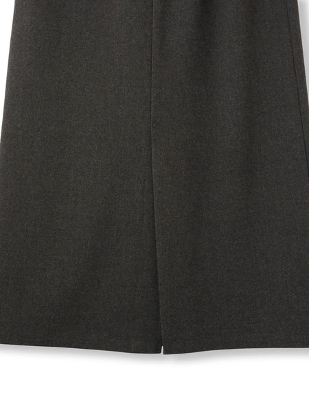 ウールライクストレッチIラインスカート≪手洗い可能≫