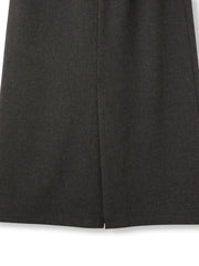 ウールライクストレッチIラインスカート≪手洗い可能≫