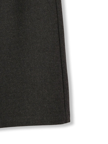 ウールライクストレッチIラインスカート≪手洗い可能≫