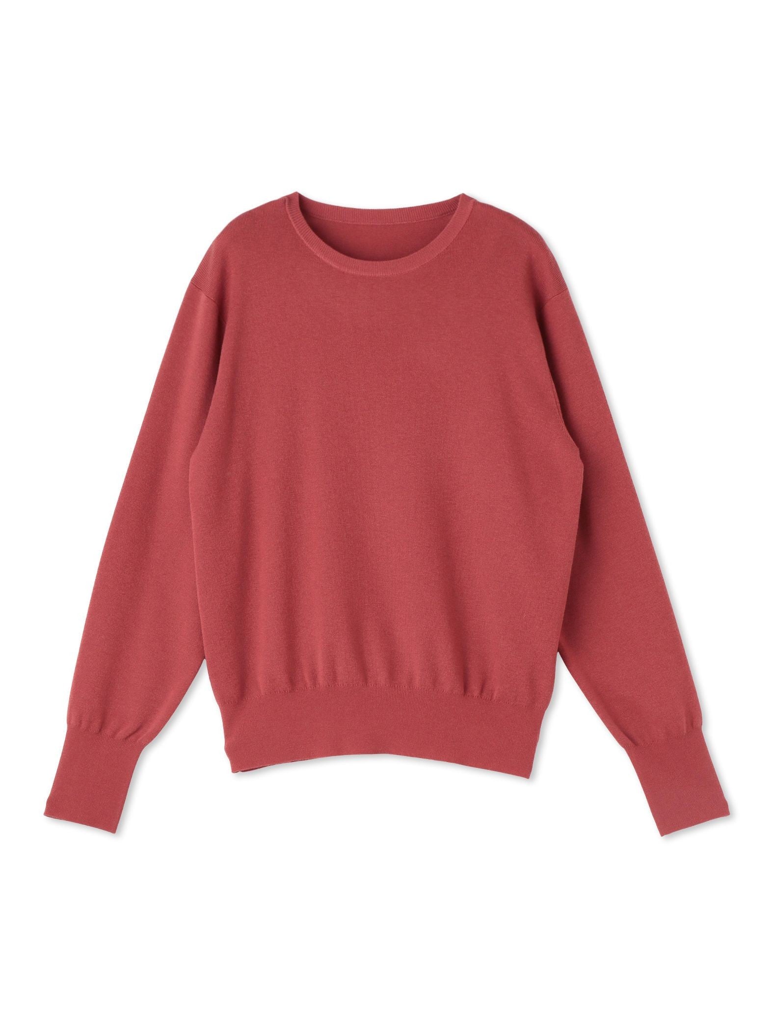 【WEB限定】カラー クルーネックニット≪手洗い可能≫