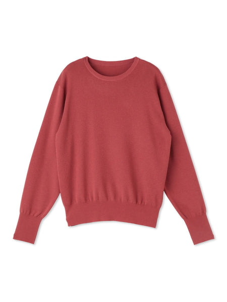 【WEB限定】カラー クルーネックニット≪手洗い可能≫