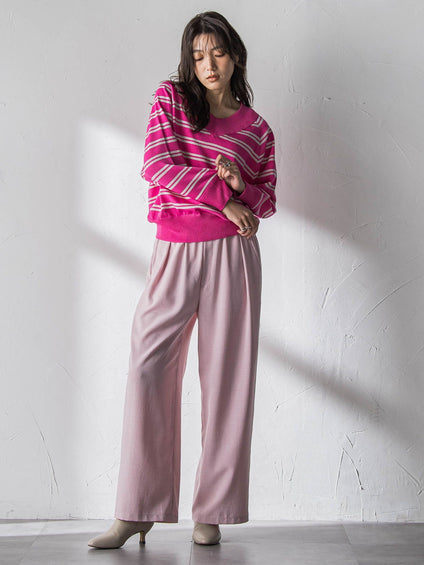 LEVITA Vネックドルマンニットプルオーバー