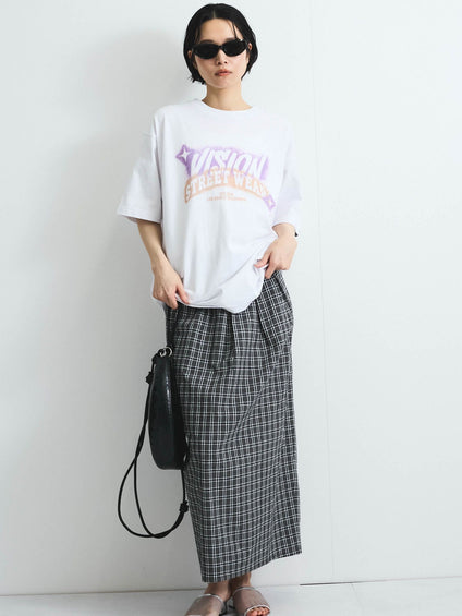 【VISION STREET WEAR】スプレープリントTシャツ≪洗濯機で洗える≫