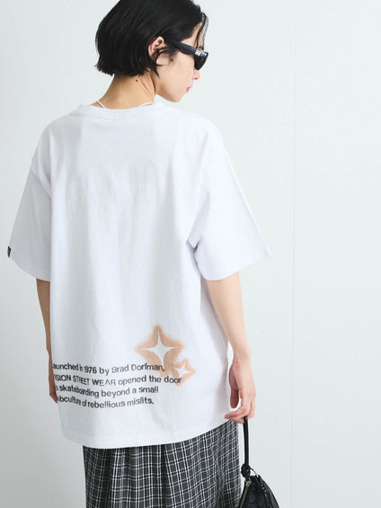 【VISION STREET WEAR】スプレープリントTシャツ≪洗濯機で洗える≫