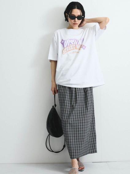 【VISION STREET WEAR】スプレープリントTシャツ≪洗濯機で洗える≫
