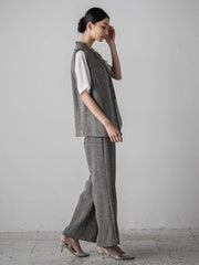 ノンウールツィードパンツ≪洗濯機で洗える/セットアップ対応≫