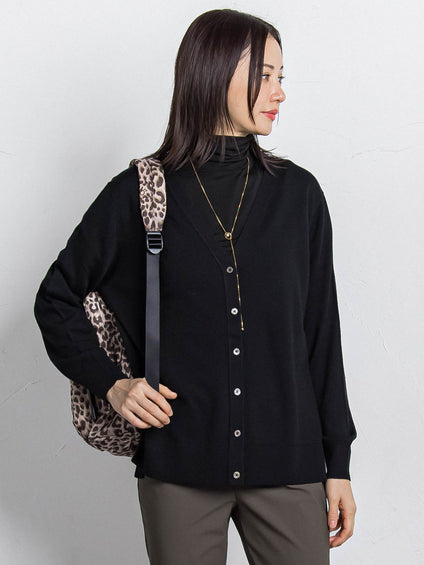 【WEB限定】ウォッシャブルウールカーディガン≪洗える≫