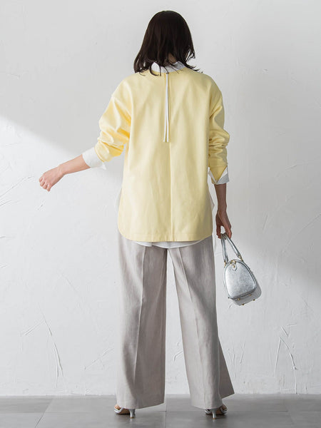 【WEB限定】美フォルムデイリープルオーバー≪洗濯機で洗える/11号あり≫