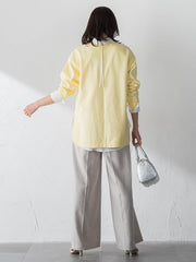 【WEB限定】美フォルムデイリープルオーバー≪洗濯機で洗える/11号あり≫