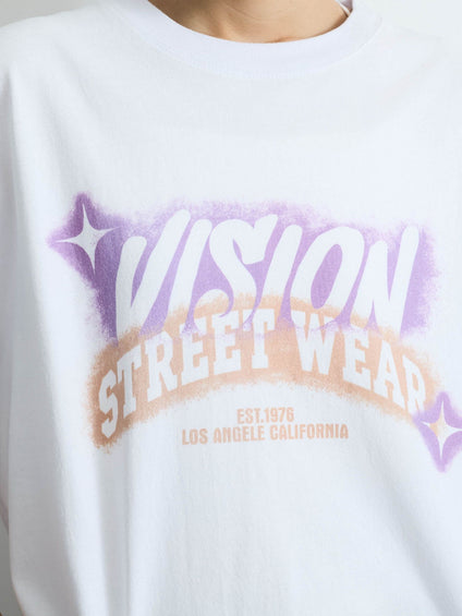 【VISION STREET WEAR】スプレープリントTシャツ≪洗濯機で洗える≫