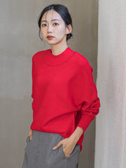 ウォッシャブルバナナスリーブニット≪手洗い可能≫