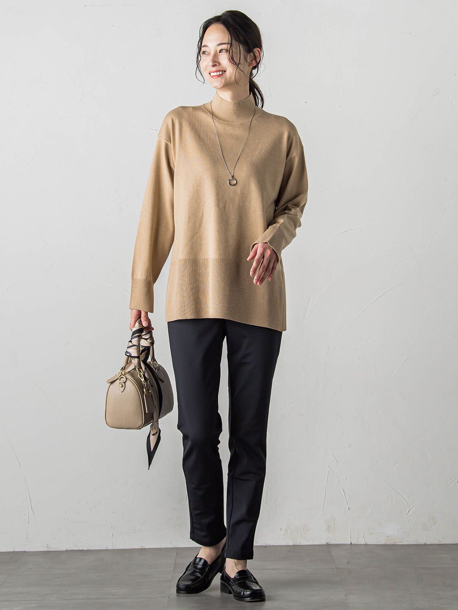 【WEB限定】裏起毛発熱レギンスパンツ≪ストレッチ/洗える≫