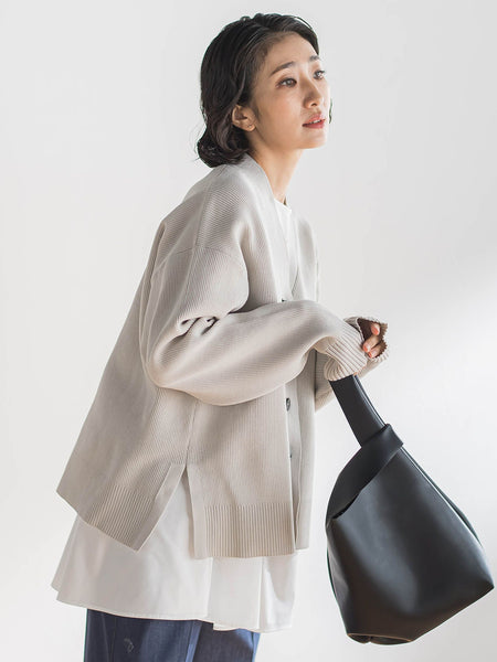 【大きいサイズ/WEB限定カラーあり】スポンディッシュニットカーディガン